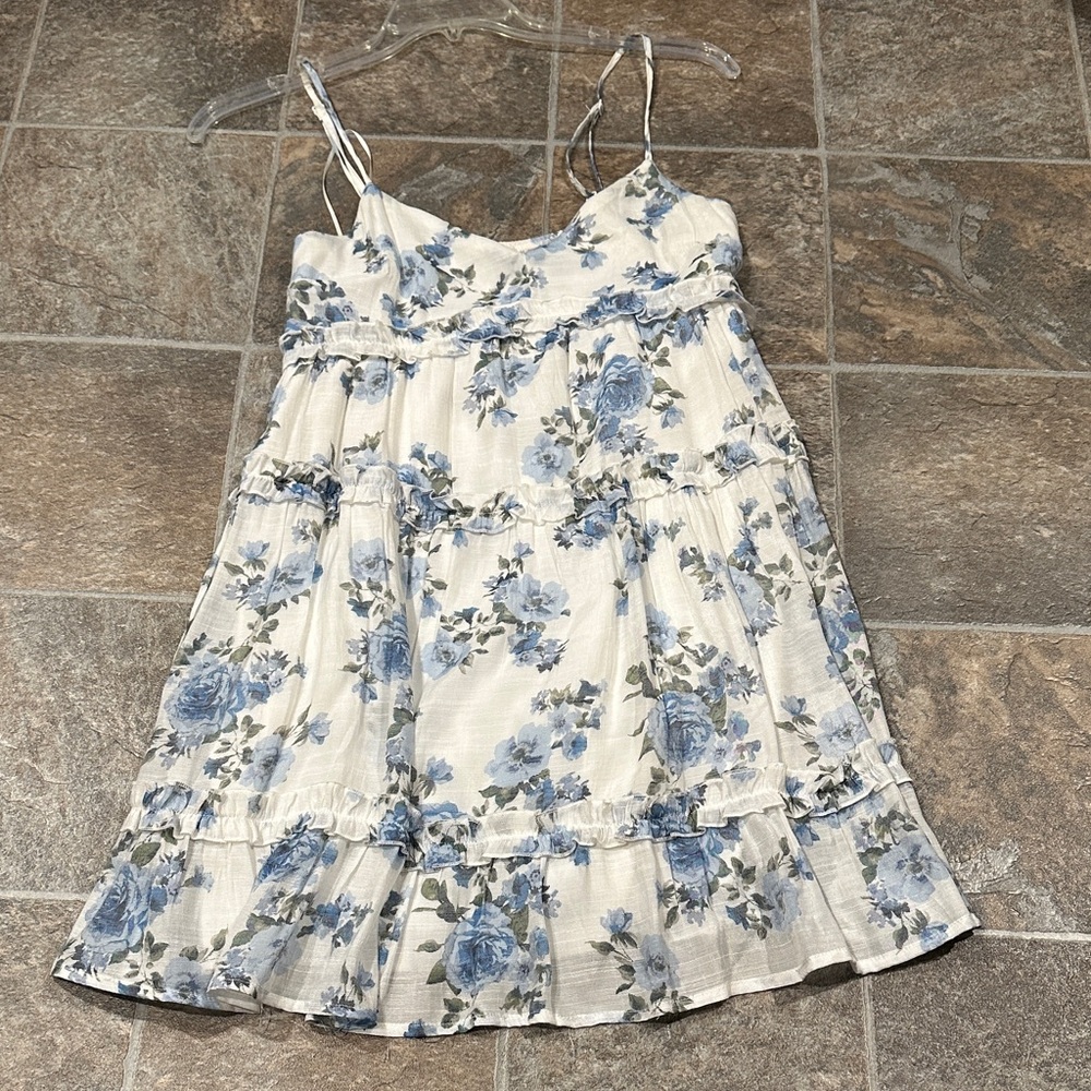 Floral Blue and White dress